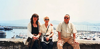 Antonio con Elisa y Mercedes