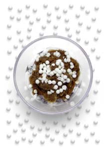 Granizado de café con perlas de nata