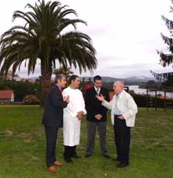 Director Villar, chef Miguel, maître Pablo y Gaffoglio