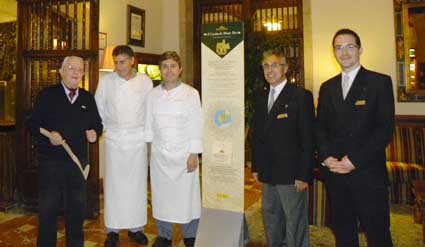 Gaffoglio, chefs Juan y Antonio, y maitres Sergio y Carlos