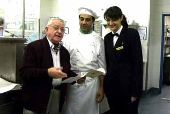 Gaffoglio, el chef Daniel y la maitre Guadalupe