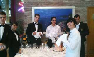 Alumnos de la Escuela de Hostelería de Málaga
