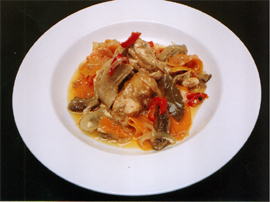 Escabeche de conejo (Plato de Gustavo Suárez Cassino)