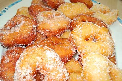 Los buñuelos que Antonia nos ha preparado