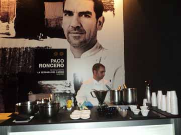 Estudio de cocina de Paco Roncero