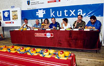 Mesa del jurado del concurso de Campeón de Ordizia