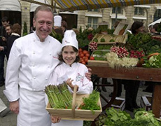 En el mercado de la Place Vendome