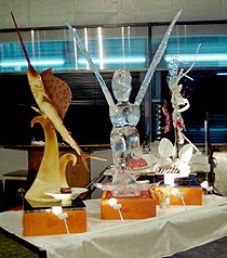 Mesa de España en el campeonato de pastelería