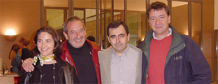 De izquierda a derecha: Elena Arzak, Karlos Arguiñano, José Oneto y Koldo Royo