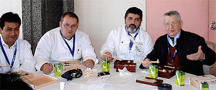 Matteo Gaffoglio, Gustavo (NY), Jorge (Brasil) y Augustín (Perú)