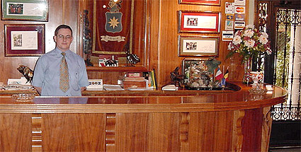 Recepción del hotel