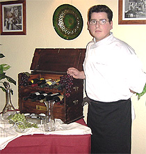 El joven jefe de cocina Alberto, de Casa Herminia