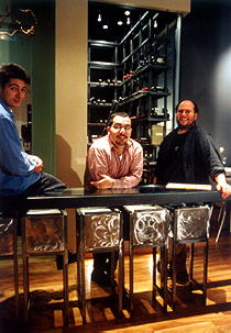 los socios: Guillem Vicente, Xano Saguer y Jordi Butrón