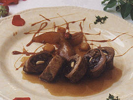 Muslo de cordero relleno