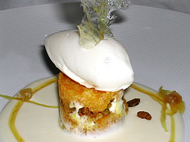 Dulce de fruta de la pasión, choco blanco y jengibre