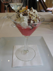 Sorbete de frambuesa