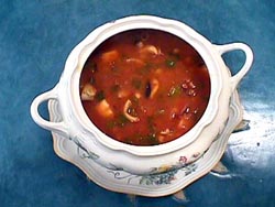 Potaje de garbanzos con pulpo