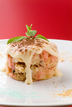 Sopa inglesa de panettone