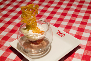 Fresas maceradas con pacharán