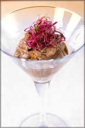 Mousse salado de chocolate especiado