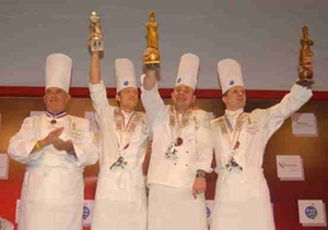 Paul Bocuse y los 3 vencedores