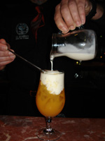 Añadir dos partes de leche