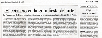 El País, jueves 14 de junio de 2007