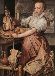 La cocinera de J. Beuckelaer (1530-1574)