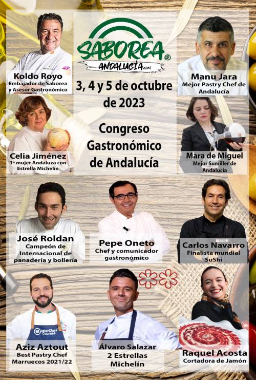 SABOREA ANDALUCÍA - Fecha confirmada para el Congreso Gastronómico en Sevilla 2023