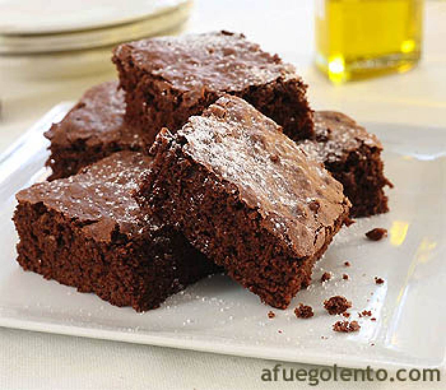 Receta de Brownies con aceite de oliva | Postres Pasteles, tartas y  bizcochos Chocolate - A Fuego Lento