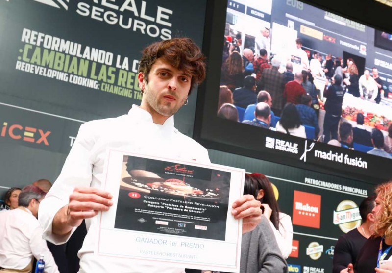 Pol Contreras, Mejor Pastelero de Restaurante, y Ana Jarquín, Pastelero de Obrador en #RealeMF19 - A Fuego