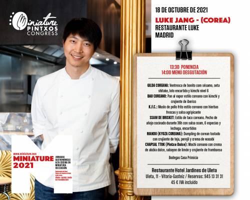 Luke Jang, la cocina coreana en Miniature Pintxos Congress