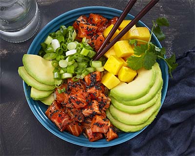 Receta Poke Bowl Salmon Afuegolento