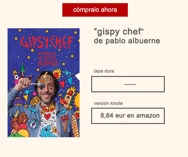 Libro Gispsy Chef Pablo Albuerne Afuegolento