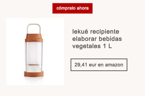 Lekué Recipiente Elaborar Bebidas Vegetales 1 L Afuegolento