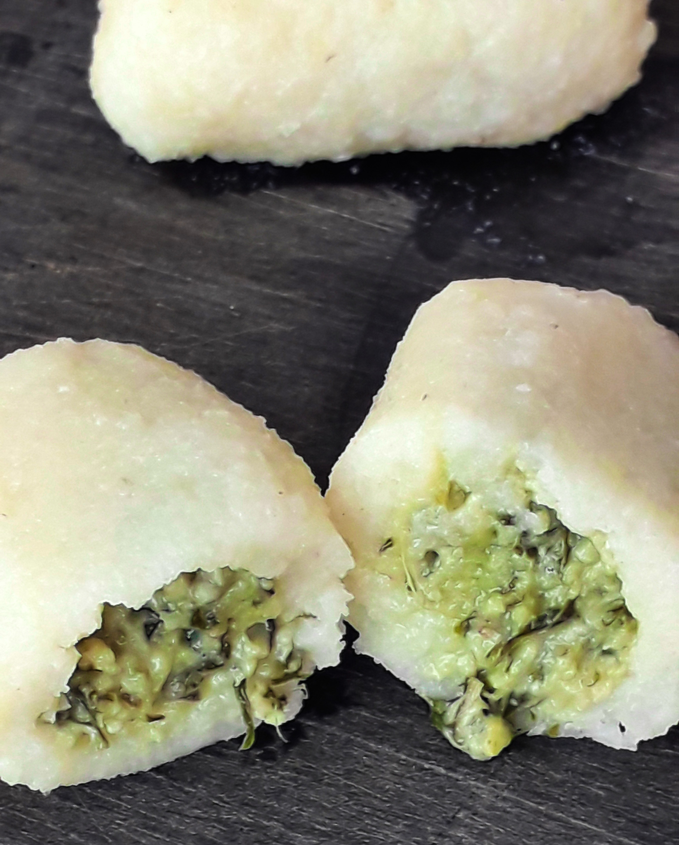 Receta Gnocchi Sin Gluten Rellenos de Pesto Vegano Afuegolento 2