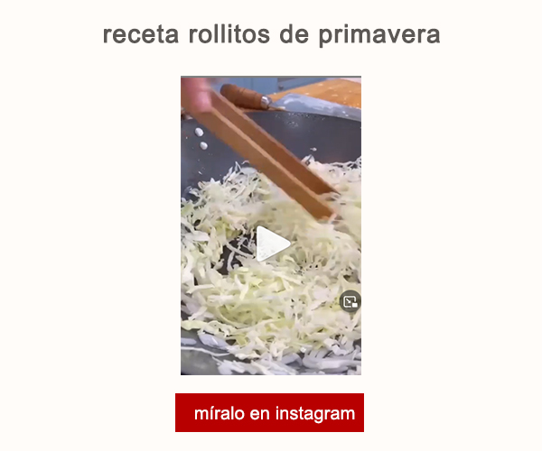 Receta Rollitos de Primavera Ye Shequian Afuegolento V