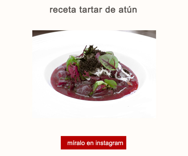 Receta Tartar de Atún German de Bernardi Hotel Can Alomar Afuegolento V