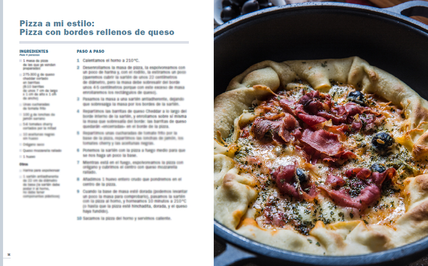 Libro Recetas de Koldo Royo Ed Anaya 2022 Pizza Bordes Rellena Queso Afuegolento