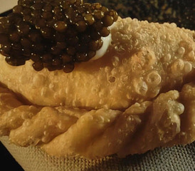 Empanadita Caviar Restaurante Villa Mercedes Clara Rodriguez Garcia Afuegolento