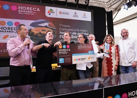 ganador concurso tortilla patatas Gustavo Germán García Las Dalias Café Tortilla de patata KM0 horeca ibiza 2025 afuegolento