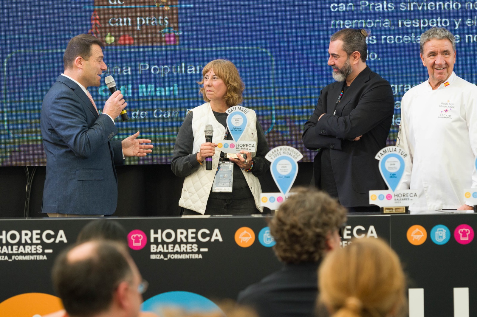 Homenajeados HORECA Ibiza Formentera 2026 Cati Mari Es Rebost de Can Prats Afuegolento