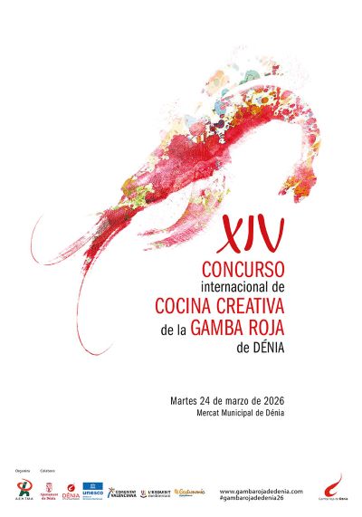 cartel xiv concurso cocina creativa gamba roja denia 2026 afuegolento